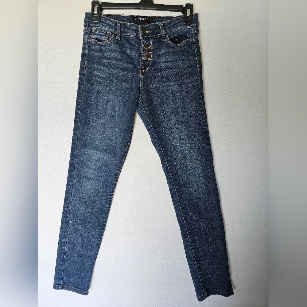Celebrity Pink Dark Blue High-Rise Skinny Jeans - Picture 2 of 15
